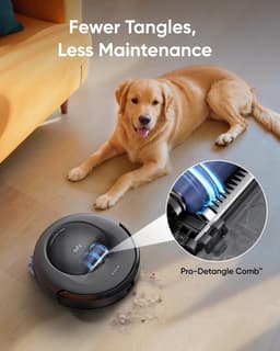 eufy Clean Omni C20 Robotstofzuiger met reinigingsstation en Vervangingssets - Robot Vacuum - 7.000 Pa Zuigkracht, Ronddraaiende Dweilpads, Met Objectdetectie, 8,5 cm Ultraplat Design, Zwart — thumbnail 4