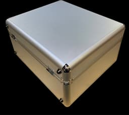 Vinylkoffer voor 250 - 300 singles / Zilver aluminium / platenkoffer - Vinylsingles - Singlekoffer - Vinyl - Koffer - platen — thumbnail 2