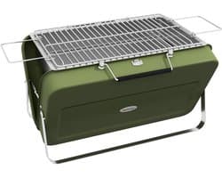 Outsunny-Tischgrill-Edelstahl, Metall-47L x 30B x 28H cm-Grün