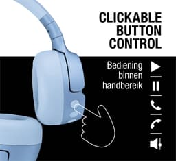 FRESH 'N REBEL - Code Fuse - On-ear Draadloze hoofdtelefoon Vivid Blue — thumbnail 2