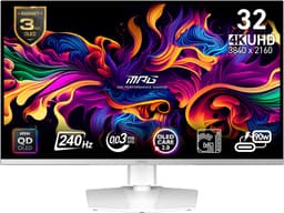 MSI MPG 321URXW QD-OLED computer monitor 80 cm (31.5") 3840 x 2160 Pixels 4K Ultra HD Wit — thumbnail 4