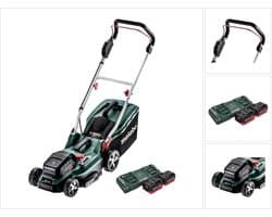 Metabo RM 36-18 LTX BL 36 Accu grasmaaier 36 V ( 2x 18 V ) LTX Brushless + 2x accu 5,5 Ah + dubbele lader