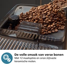 Philips 5500 Series - Espressomachine - 20 Warme & Koude Dranken - LatteGo Melksysteem - 40% Stiller - QuickStart - AquaClean Filter - Volautomatisch - Zwart - Koffiemachine met bonen - EP5541/50 — thumbnail 5