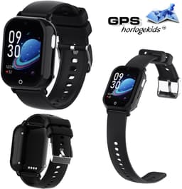 GPSHorlogeKids© - smartwatch kinderen - GPS horloge kind – kleinste model 2025 – kinder smartwatch - 4G videobellen - spatwaterdicht - SOS alarm - incl. SIM - PAX Zwart — thumbnail 5