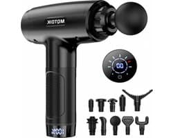 Massage Gun Deep Tissue for Athletes-Percussion Massagers Gun-Neck Back Muscle Massager Gun with 10 Heads-30 Adjustable Speeds-Portable Handheld Electric Massager for Body Relaxation massage gun