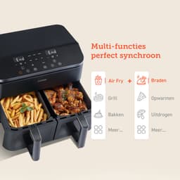 Cosori Dual Basket - Airfryer XXL – 8.5L – 2 Manden – 6 Programma’s — thumbnail 2