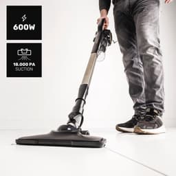 3-in-1 Steelstofzuiger met Cycloon Systeem - 600W, Handstofzuiger en Lancestofzuiger voor Alle Oppervlakken — thumbnail 3
