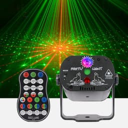 IMENGINE® Discolamp - DJ Laser Lichtshow – Party Lights - 60+ RGB Lichtpatronen – Geluidsreactief – LED & Strobe-effecten – Inclusief Afstandsbediening – Voor Feest, DJ, Podium & Dansvloer — thumbnail 3
