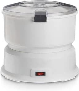 Elektrische Aardappelschiller - Snijmachine Wortelgroenten - Snel Groenten Bereiden - Met Opvangbak - 1 kg Capaciteit - Wit — thumbnail 4