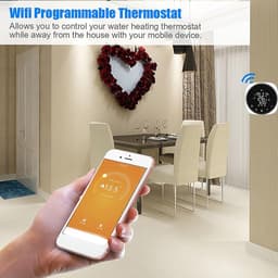 Slimme Thermostaat - Temperatuurregelaar WiFi - Comfort Thuis - Afstandsbediening App - Wandmontage - Wit — thumbnail 3