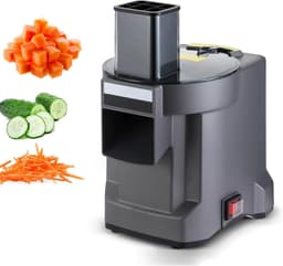 Elektrische Groentesnijder - Keukenmachine Dicer - Snel Ingrediënten Verwerken - 3-in-1 Functionaliteit - 25x20x35 cm - Zilver — thumbnail 1