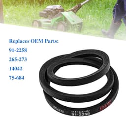 V-riem Grasmaaier - Aandrijfriem Loopmaaier - Grasmaaier Onderhoud - Vervangt OEM 91-2258 - 3/8 x 35 inch - Zwart — thumbnail 4