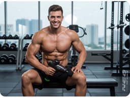 Neo-Sport NS-503 - Massage Gun - Draadloos - 30 Intensiteitsniveaus - 9 Opzetstukken - Zwart — thumbnail 2
