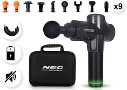Neo-Sport NS-503 - Massage Gun - Draadloos - 30 Intensiteitsniveaus - 9 Opzetstukken - Zwart — thumbnail 1