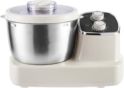 Deegmixer Keukenmachine - Elektrische Mixer - Bakken Koken - 500W Koperen Motor - 5 Liter Kom - Zilver — thumbnail 1