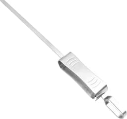 8 Stuks RVS Kabob Spiesen met Push Slider - 43 cm Herbruikbare Platte Shish Kebab Spiesen voor Barbecue, Oven, Vlees, Garnalen en Groenten — thumbnail 5