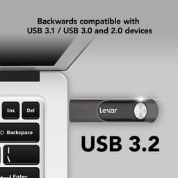 USB Flash Drive - Geheugenstick Externe Opslag - Bestanden Overzetten - Compact Ontwerp - 256 GB - Zwart — thumbnail 4