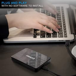 Externe harde schijf - Draagbare opslag - Bestanden opslaan - Plug and Play - 500 GB - Zwart — thumbnail 2