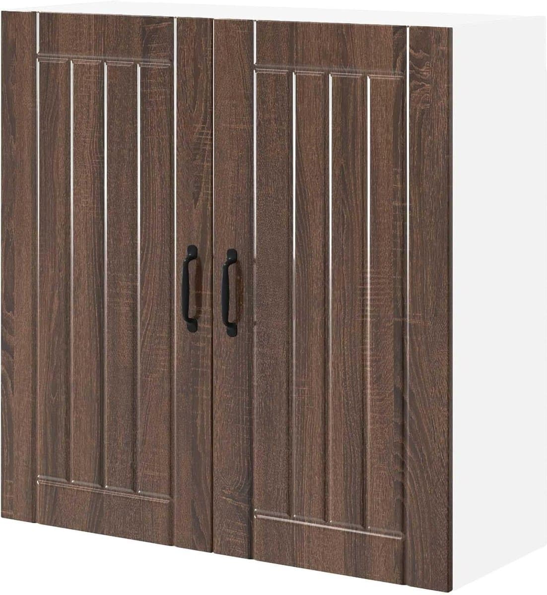 Vaatwasserpaneel van houtmateriaal, 80 x 31 x 80 cm, rechthoekig voor moderne keukens, elegant design met minimalistische lijnen, onderhoudsvriendelijk door vochtige doek, duurzaam — afbeelding 1