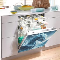 Icy Dragon 23 "x 26" Magnetische Afwasmachine Cover voor Front Keuken Decoratie — thumbnail 3