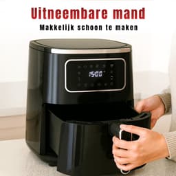 YOR® Heteluchtoven - Oven - Airfryer Oven - Zwart - 27cm x 33cm x 30cm — thumbnail 4