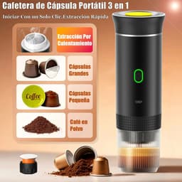 Innovastore Koffiezetapparaat - Draagbarekoffiemachine - Draagbareespressomachine - Minikoffiezetaparaat - Capsules -Grijs — thumbnail 2