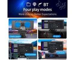 E64 - Dashcam voor Auto - WiFi - Dashcams - FullHD video - Super compact - Parkeermodus - 16:9 - 10.26 inch Scherm - Met Achteruitrijcamera - Zwart