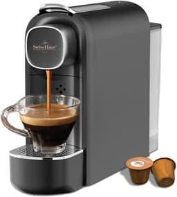 Swiss Haus® NES23 Koffiecupmachine - Geschikt voor Nespresso - 1400W – Snelle Opwarming 40 sec - 20 Bar Pomp – 600ml Watertank – Compact & Gebruiksvriendelijk – Zwart — thumbnail 1