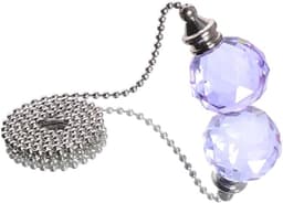 Plafondventilator Trekketting - Kristal Trekkoord Lamp - Ventilator Bediening - Prismatische Kristal Bal - 50 cm Ketting - Roze — thumbnail 3