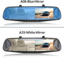 Dashcam voor Auto - 4.3 Inch - Full HD 1080P Auto Rij Recorder - Achteruitkijkspiegel DVR - Nachtzicht, Bewegingsdetectie, Parkeermodus - 6M Achteruitrijcamera - Zonder Geheugenkaart - Zwart — thumbnail 4