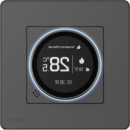 Slimme Thermostaat Knop - Verwarmingsthermostaat Temperatuurregelaar - Kamertemperatuur Regelen - Instelbare Helderheid - 10 x 10 x 5 cm - Wit — thumbnail 1