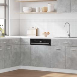Vaatwasser frontpaneel - Keuken paneel - Keuken integratie - Betongrijs design - 45 cm breed - Betongrijs — thumbnail 1