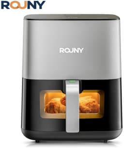 Questyr - 5L Airfryer - Miui-Cyclone Tech - elektrische heteluchtfriteuse - olieloze kookpan met aanraakbediening - antiaanbakmand — thumbnail 4
