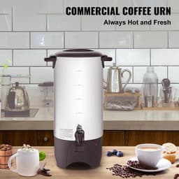 Velori Koffiedispenser 50 Kopjes RVS 1000W - Koffiezetapparaat Groot Kantoor - Koffiemachine Horeca - Warmhoudfunctie 90-98°C - Hotel Vergadering Evenement — thumbnail 2