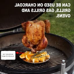 Stainless Steel Kippenhouder voor de Grill - Ideaal voor Oven en BBQ - Duurzaam en Handig Grillaccessoire — thumbnail 4