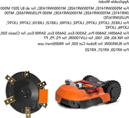 Robotic grasmaaier schijf met 6 openingen, M4 draad, nylon, 27.2 mm dik voor vervanging van oude draaitafels — thumbnail 4