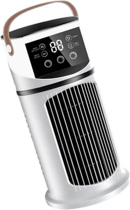 Draagbare Airco - Mini Koeler - Persoonlijke Koeling - 9 Ventilatorstanden - 27 x 155 x 155 cm - Wit — thumbnail 1