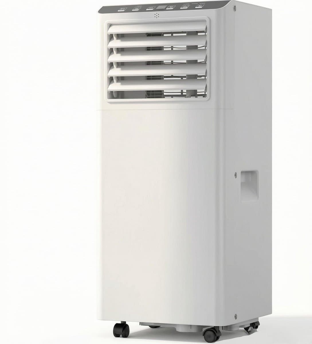 Danky Mobiele Airco 7000 BTU – 3-in-1 Airconditioner (Koelen + Ontvochtigen + Ventileren) – Stil <51 dB – Energieklasse A – Geschikt Voor Ruimtes Tot 35 m² – Inclusief Raamkit, 24-Uurs Timer En Afstandsbediening — afbeelding 1