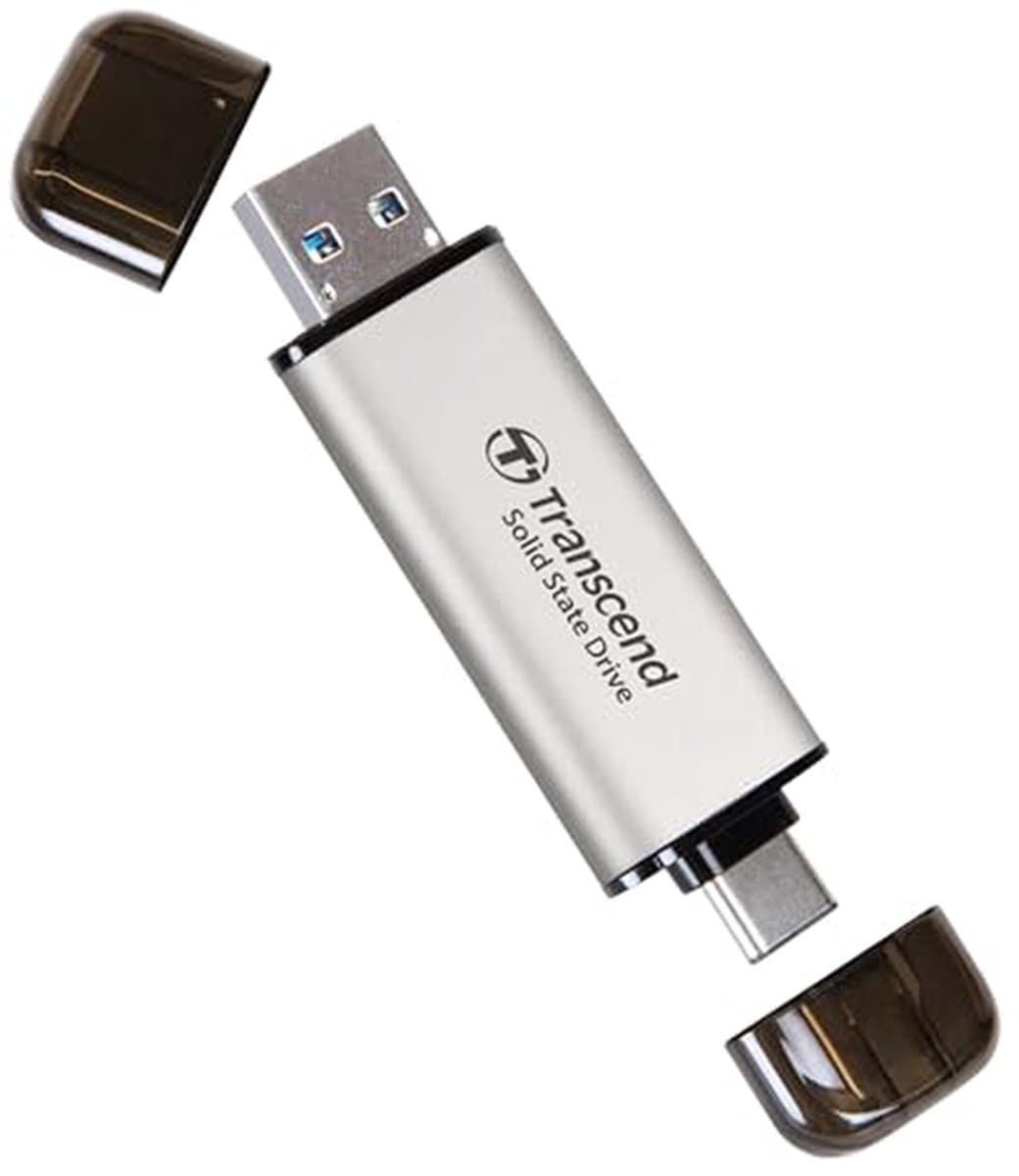 Externe SSD - Draagbare Opslag - Snelle Data Transfer - Compact En Robuust - 1 TB - Zilver — afbeelding 1