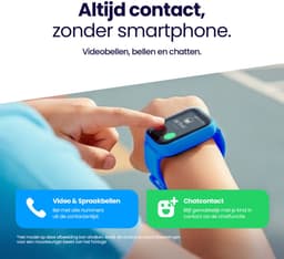 Qlokkie Kiddo Slim 2 Blauw – GPS horloge kind – Smartwatch kinderen – GPS tracker kind met nauwkeurige locatiebepaling – GPS horloge met simkaart – Videobellen – SOS functie – Stel veilige zones in – Waterdicht IP68 — thumbnail 5