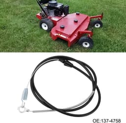 Dailygoods- Tractie Controle Kabel 54" - Compatibel met Exmark/Toro - Roestvrij/Stijve Staalkabel - OEM 137-4758 - Voor Maaier - Soepele Installatie - Maaikabel — thumbnail 3
