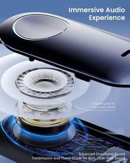 AI Translator Earbuds, 168 Talen Slimme Oordopjes Vertaler, Open Ear Koptelefoon Bluetooth 5.4, 3-in-1 Draadloze Oortjes Vertaal met APP, Geschikt voor Reizen, Zakelijk, Studeren — thumbnail 4