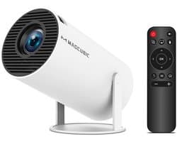 Innovastore Projector - Digital Projector - Thuisbioscoop - Draagbare beamer - 5W-luidspreker - 180° rotatie - WIFI - Wit