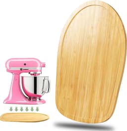 Mixer Schuifmat - Apparaat Slider - Keukenwerk Vereenvoudigen - Food-grade Bamboe - 35.6D x 22.6B x 1.8H cm - Naturel Bamboe — thumbnail 1