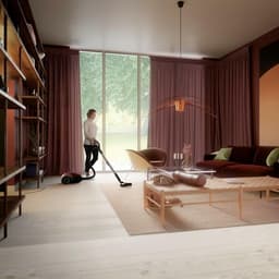 Stofzuiger met zak - Cilinderstofzuiger - Huishouden Schoonmaken - SmartMode Technologie - 35 Liter - Rood — thumbnail 3