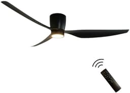 Freelight Arioso Plafondventilator incl. verlichting Ø 127 cm zwart - Energiezuinige fluisterstille motor - 6 standen & timer - Plafondwaaier - Ventilatielamp — thumbnail 1