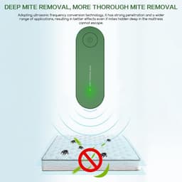 Ultrasone mijtverwijderaar, draadloze ultrasone mijtverwijderaar, geluidsarme plug in mijtreiniger, vermindert huisstofmijt, roze — thumbnail 2