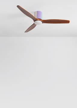 CREATE - Stille plafondventilator 100% hout 40W (Ø132cm) - Met licht LED - Afstandsbediening - 6 snelheden - Programmeerbaar - WIND CALM CUSTOM WOVEN — thumbnail 4
