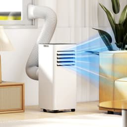 TEKROA® Mobiele Airco 3-in-1 - 9000 BTU Airconditioner met Afstandsbediening, 24u Timer & Wielen - Wit — thumbnail 5
