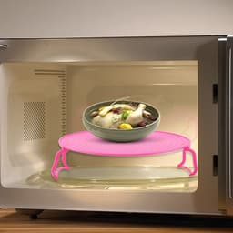 Dailygoods- Kookrek Multifunctioneel - Opvouwbaar - Antislip - Gelaagd - Kunststof - Voor Magnetron en Koelkast - Stoomrek — thumbnail 3